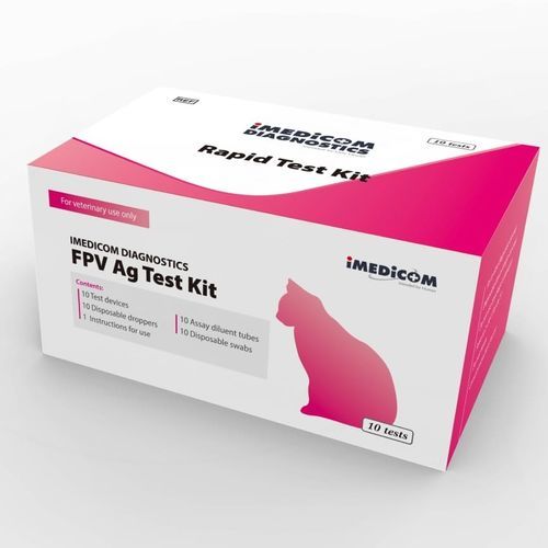 Kit de prueba para enfermermedades infecciosas - IMEDICOM - para felinos / para antígenos / de parvovirus