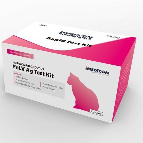 Kit de prueba de leucosis felina - IMEDICOM - para felinos / para antígenos / de virus de la leucemia felina