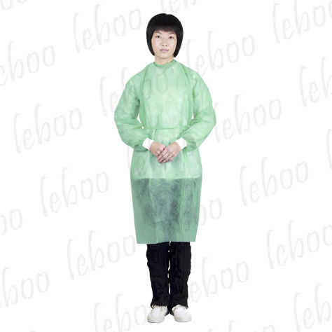 Bata para acompañante unisex - N30x series - Leboo Healthcare - desechable / verde