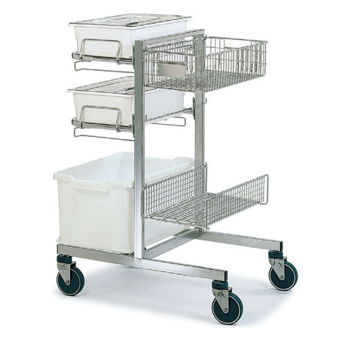 Carro médico - H.1100 - PCM HABILCLASS - Medi.Caddie® - para objetos esterilizados / para instrumental / para accesorios de mesa de operaciones