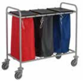 Carro para bolsas médico - TRISAC - PCM HABILCLASS - Medi.Caddie® - para lavandería / 3 bolsas