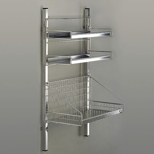 Soporte para almacenamiento - 2 221 40 18 - PCM HABILCLASS - Medi.Caddie® - de pared / de acero inoxidable / con cestas