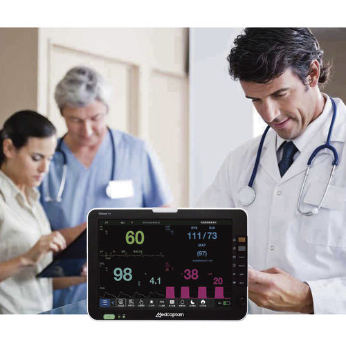 Monitor de paciente compacto - Medcaptain Medical Technology - modular / de noche / ECG de 12 derivaciones