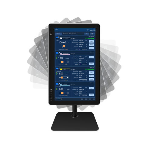 Sistema de supervisión y control de bombas de infusión - MS-100  - Medcaptain Medical Technology - continuo / con pantalla táctil