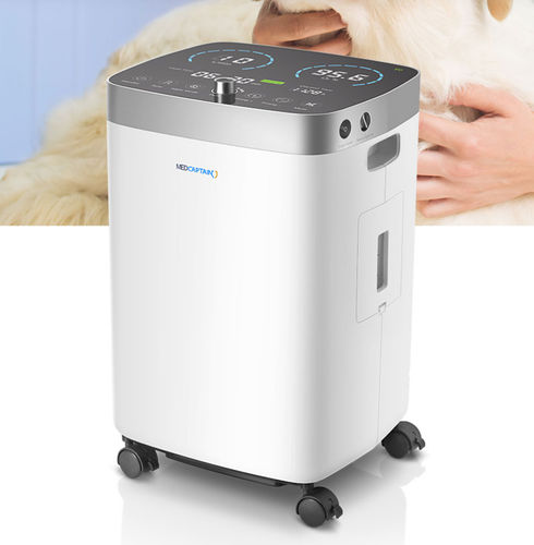 Concentrador de oxígeno médico - UniOxy C5 - Medcaptain Medical Technology - con ruedas / de alta pureza
