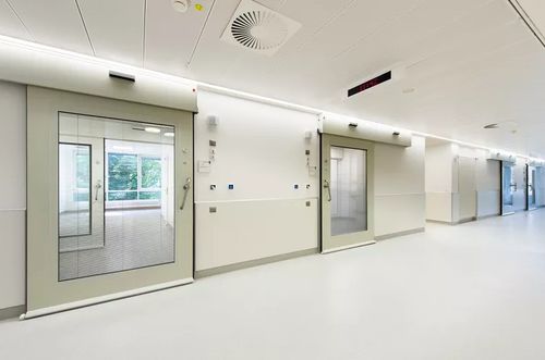 Puerta de protección - CLEAN K1-A  - record portes automatiques - de protección radiológica / de laboratorio / para aplicaciones farmacéuticas