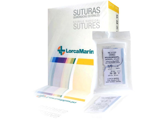 Hilo de sutura no reabsorbible - NYLON - Lorca Marín - 6-0 / 5-0 / 4-0