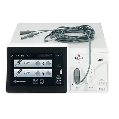 Bisturí eléctrico corte bipolar - iSpark+ - Delmont imaging - de altas frecuencias / con pantalla táctil