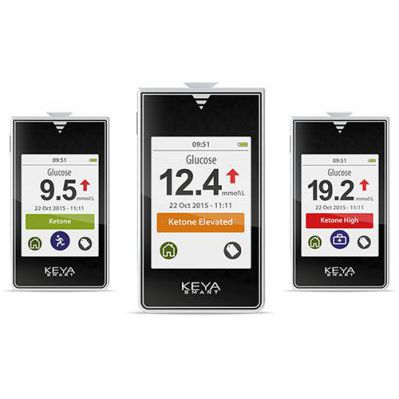 Medidor de glucosa Bluetooth - KEYA® Smart - Inside Biometrics Ltd - GDH-FAD / cetonemia / con disparador de lancetas