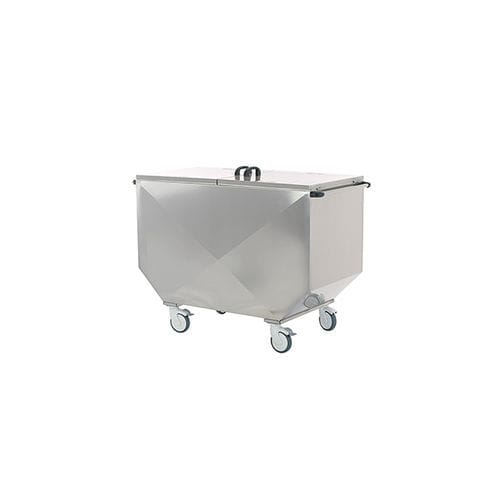 Carro médico - Meyosis - para desechos / de acero inoxidable / móvil