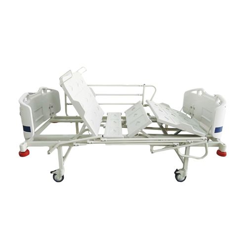 Cama de hospital - MYS-502BN - Meyosis - mecánica / con sistema de bloqueo de las ruedas / 4 secciones