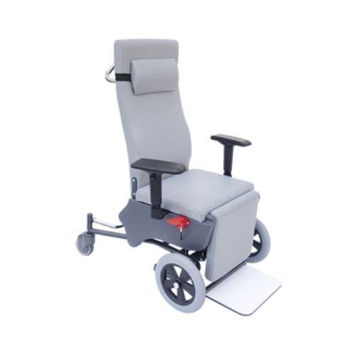 Silla de traslado de pacientes de interior - MYS-1050N - Meyosis - de exterior / con respaldo regulable / con ruedas