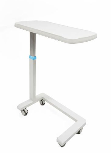 Mesa de cama de altura regulable - DW 1050 - Trinodal - neumática / con ruedas / con ruedas