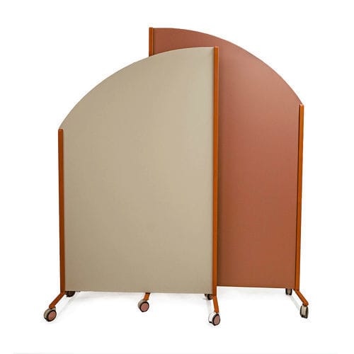 Biombo médico con ruedas - DW 1030 - Trinodal - móvil / 1 panel / de habitación de hospital