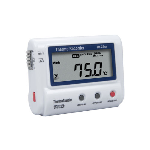 Registrador de datos de temperatura - TR-75nw - T&D Corporation - de humedad / de laboratorio / USB