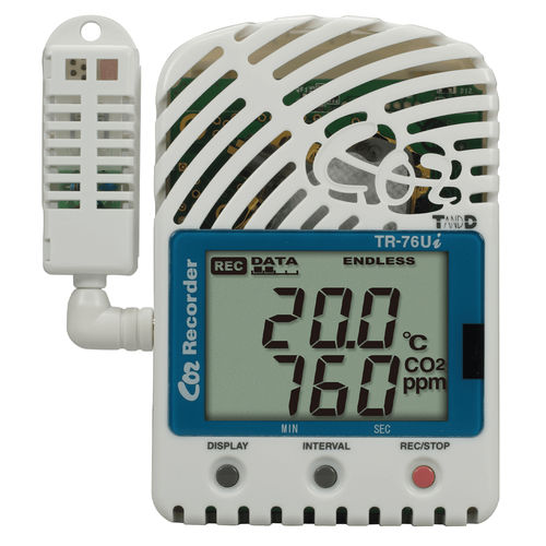 Registrador de datos de temperatura - TR-76Ui - T&D Corporation - de humedad / de concentración de CO2 / USB