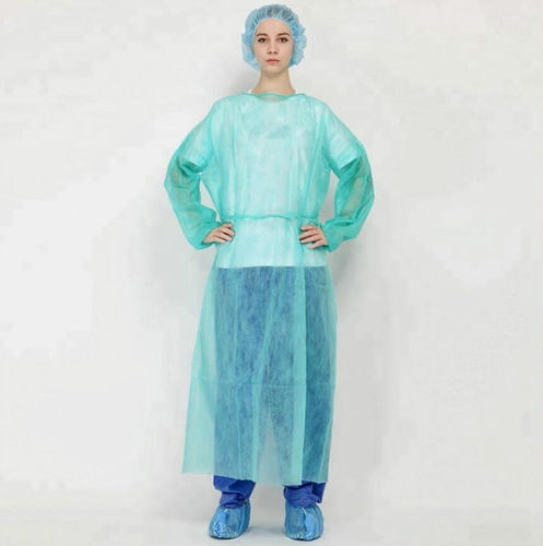 Bata quirúrgica unisex - G-01 - Hunan Fude Technology - de polipropileno / impermeable / azul