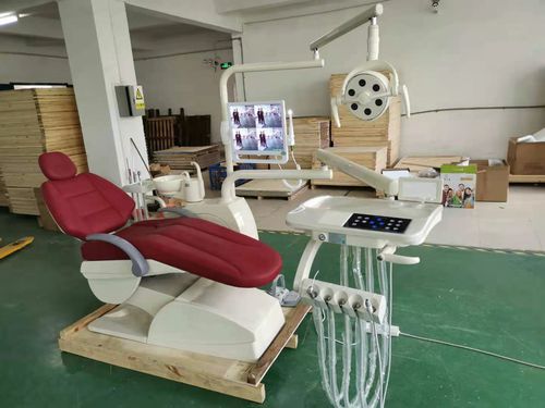 Unidad dental con sillón eléctrico - FD-780 - Hunan Fude Technology - portátil / con monitor / con luz LED