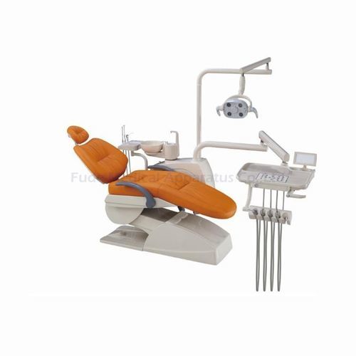 Unidad dental con sillón eléctrico - FD-350 - Hunan Fude Technology - con monitor / con luz LED