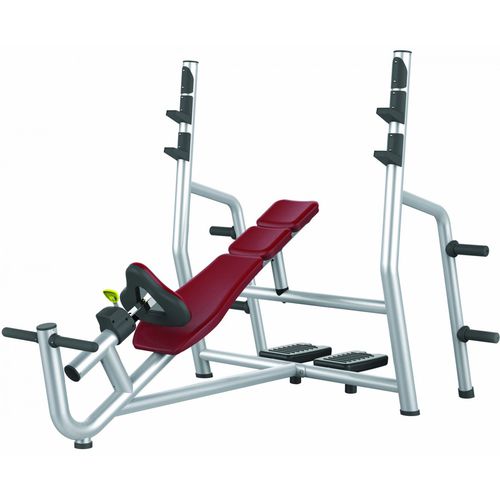 Banco de musculación inclinado - 470269-1 - Care Fitness - con soporte para mancuernas