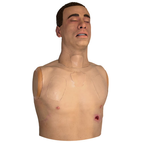 Simulador de paciente de inyección intraósea - KGS-TFX-C-APL-1 - TraumaFX Solutions, Inc. - de gestión de heridas de bala / para la gestión de las vías respiratorias / de torso