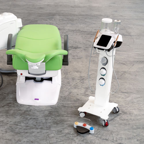 Unidad de profilaxis dental con sillón - HYGIENE DENTAL UNIT with PT-B on CART - SIMPLE&SMART - con sistema de higiene / con portainstrumentos / con luz LED