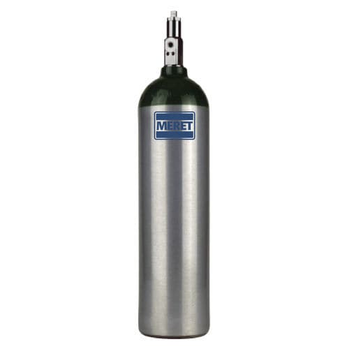 Botella de gas médico de oxígeno - MJD - Meret - O2 / de aluminio / verde