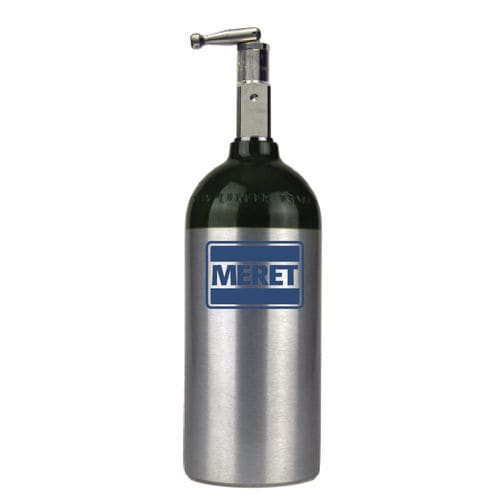 Botella de gas médico de oxígeno - M9 - Meret - O2 / de aluminio / verde