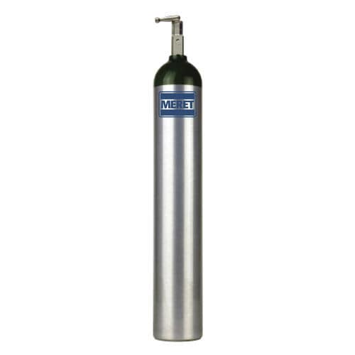Botella de gas médico de oxígeno - ME - Meret - O2 / de aluminio / verde