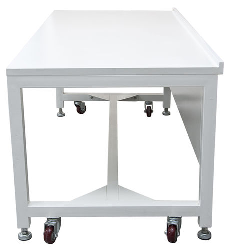 Mesa de laboratorio - CF-090-ST - TopAir Systems, Inc. - rectangular / con ruedas