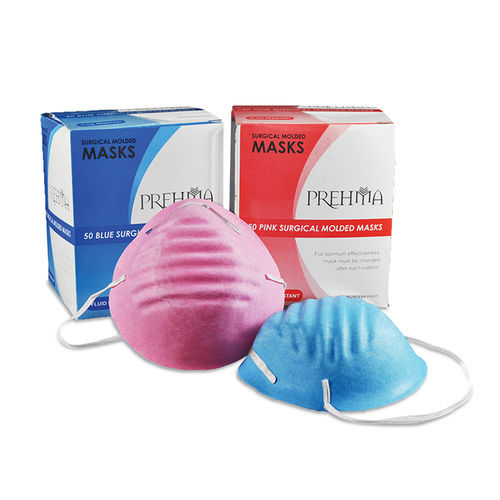 Mascarilla quirúrgica sin látex - 10-17010 - Keystone Vet - para niños / tipo copa / caja de 50