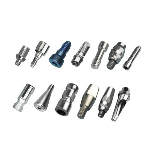 Pilar de cicatrización de titanio - Shanghai LZQ Precision Tool - externo / recto / de tornillo