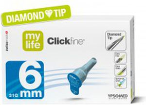 Aguja de inyección de insulina - mylife Clickfine®  - MyLife - de seguridad / tipo bolígrafo