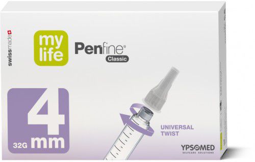 Aguja de inyección de insulina - mylife Penfine® Classic - MyLife - de seguridad / tipo bolígrafo
