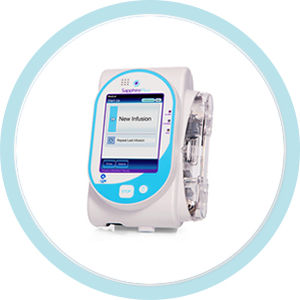 Bomba de infusión 1 vía - SapphirePlus™ - ICU Medical - volumétrica