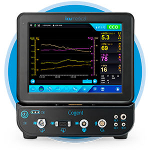 Monitor multiparamétrico compacto - Cogent™ - ICU Medical - ECG / PNI / SpO2