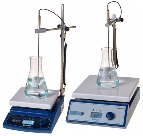Agitador de laboratorio de hélice - DMSH series - EMCLAB Instruments GmbH - digital / de mesa / con placa calefactora