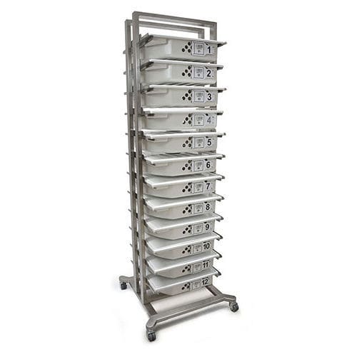 Rejilla para endoscopio - RACK12™ - MDG Engineering - para laparoscopia / de laboratorio / para almacenamiento