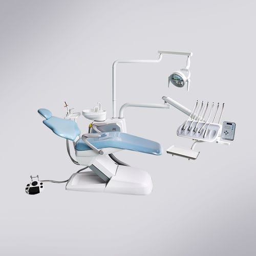 Unidad dental con monitor - X1 -TOP - Foshan Cingol Medical Instrument Co.,Ltd - con portainstrumentos / con luz LED