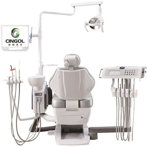 Unidad dental con monitor - X1+ - Foshan Cingol Medical Instrument Co.,Ltd - con portainstrumentos / con luz LED