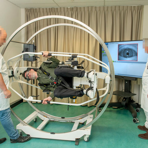 Material para prueba vestibular sillón giratorio - Rotundum - balcare GmbH