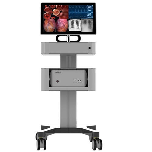 Carro de telemedicina móvil - Cizgi Teknoloji - con cajón