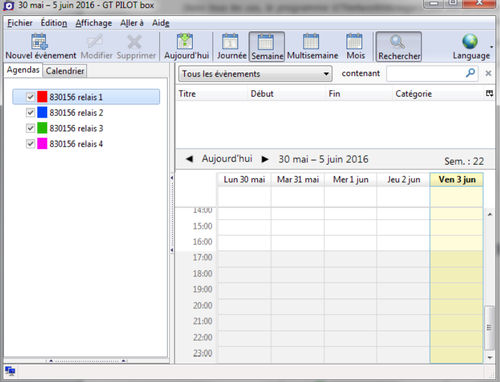 Software de planificación - GT Pilot box - Gorgy Timing SAS - de sincronización horaria / de hospital