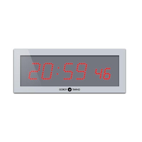 Reloj digital - LEDI® 7S outdoor double face - Gorgy Timing SAS - para centro sanitario / de sincronización
