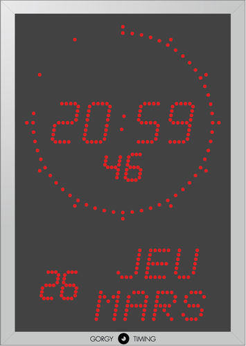 Reloj digital - LEDICA® ALPHA 7.60MS - Gorgy Timing SAS - para centro sanitario / de sincronización