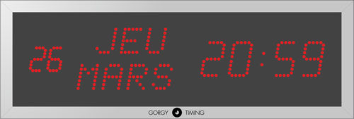 Reloj digital - LEDICA® ALPHA REVERSO 7M - Gorgy Timing SAS - para centro sanitario