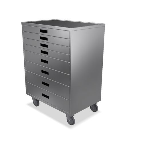 Carro médico - CT0710 - Palbam Class - para instrumental / de almacenamiento / de acero inoxidable