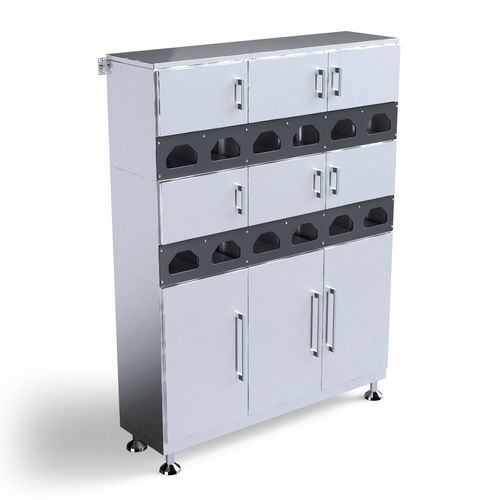 Armario para sala blanca - FFCS series - Palbam Class - con puerta / de acero inoxidable
