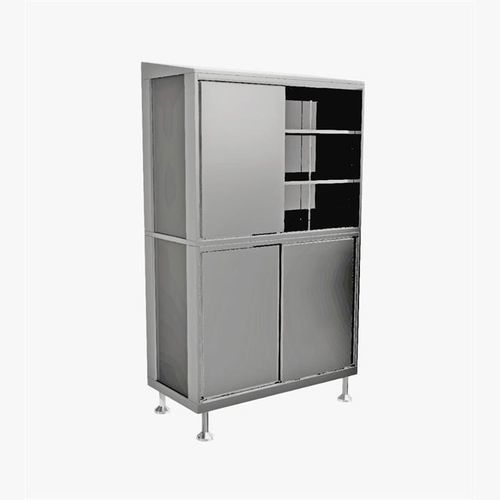 Armario para sala blanca - JS1216 - Palbam Class - con puerta corredera / con ruedas / de acero inoxidable