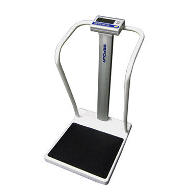 Balanza pesa-personas electrónica - MX310 - Befour, Inc - plataforma / con pantalla LED / con barra de seguridad